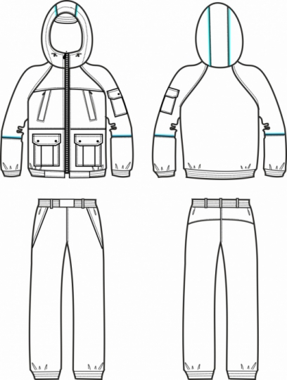 Технический рисунок - Костюм Патриот