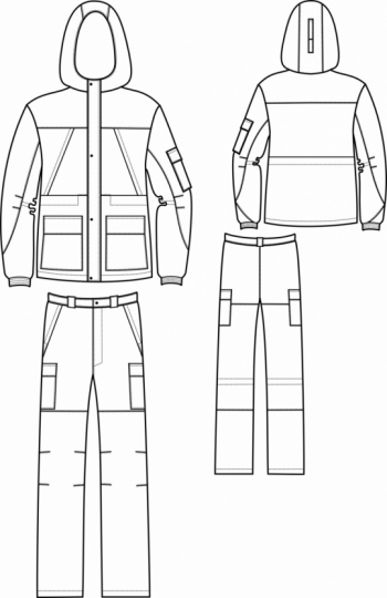Технический рисунок - Костюм Горка Люкс