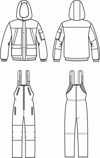 Технический рисунок - Костюм Горка Саяны