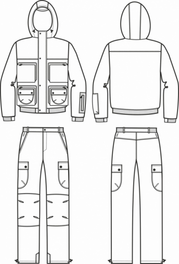 Технический рисунок - Костюм Снайпер
