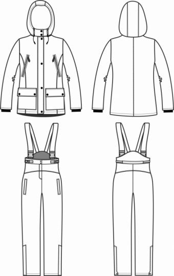 Технический рисунок - Костюм Лиса