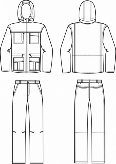 Технический рисунок - Костюм Орион