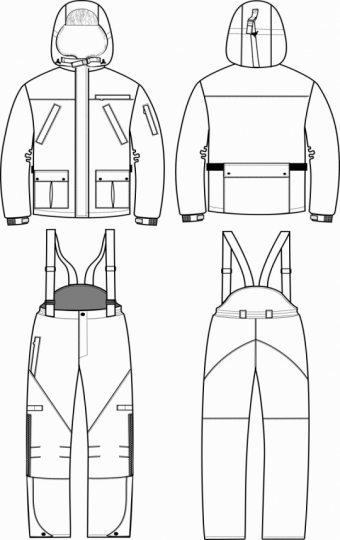 Технический рисунок - Костюм Сармат