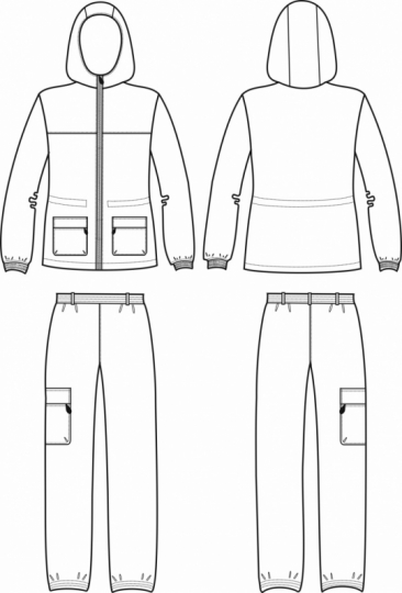 Технический рисунок - Костюм Таежница 2